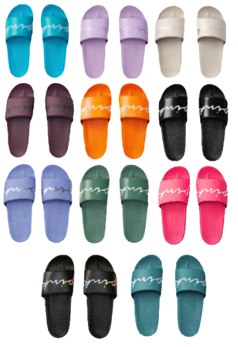 VICTORIA'S SECRET PINK LOGO SLIDES SANDALS BEACH SHOWER SHOES