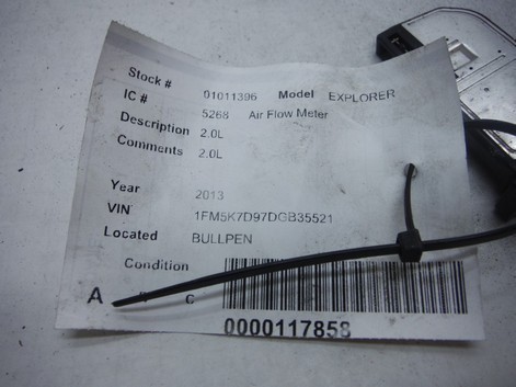 2013 FORD EXPLORER MASS AIR FLOW SENSOR METER OEM - Imagen 11 de 11