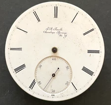 Antique Ernest Borel Pocket Watch Movement Good Balance High Grade Courvoisier