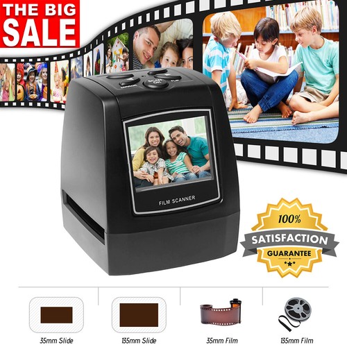 14MP 22MP 35mm/135mm Film FotoScanner Negative Slide Viewer Super 8 Film LCD Neu - Afbeelding 1 van 9