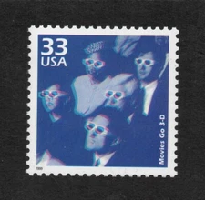 3187o - MNH - Movies Go 3-D - Celebrate the Century - U.S. Postage Stamp