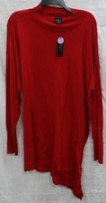 WORTHINGTON LADIES CABARET RED SLANT CUT PULLOVER SWEATER DRESS SIZE XXL NEW