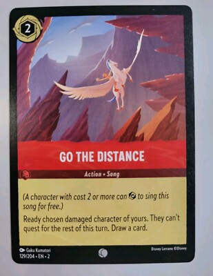 Disney Lorcana Rise Of The Floodborn TCG: Go The Distance (129/204) - Near Mint 