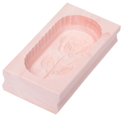Butterform eckig Buttermodel Ahorn für 250 g Butter - Motiv: Rose - ab 10,96  