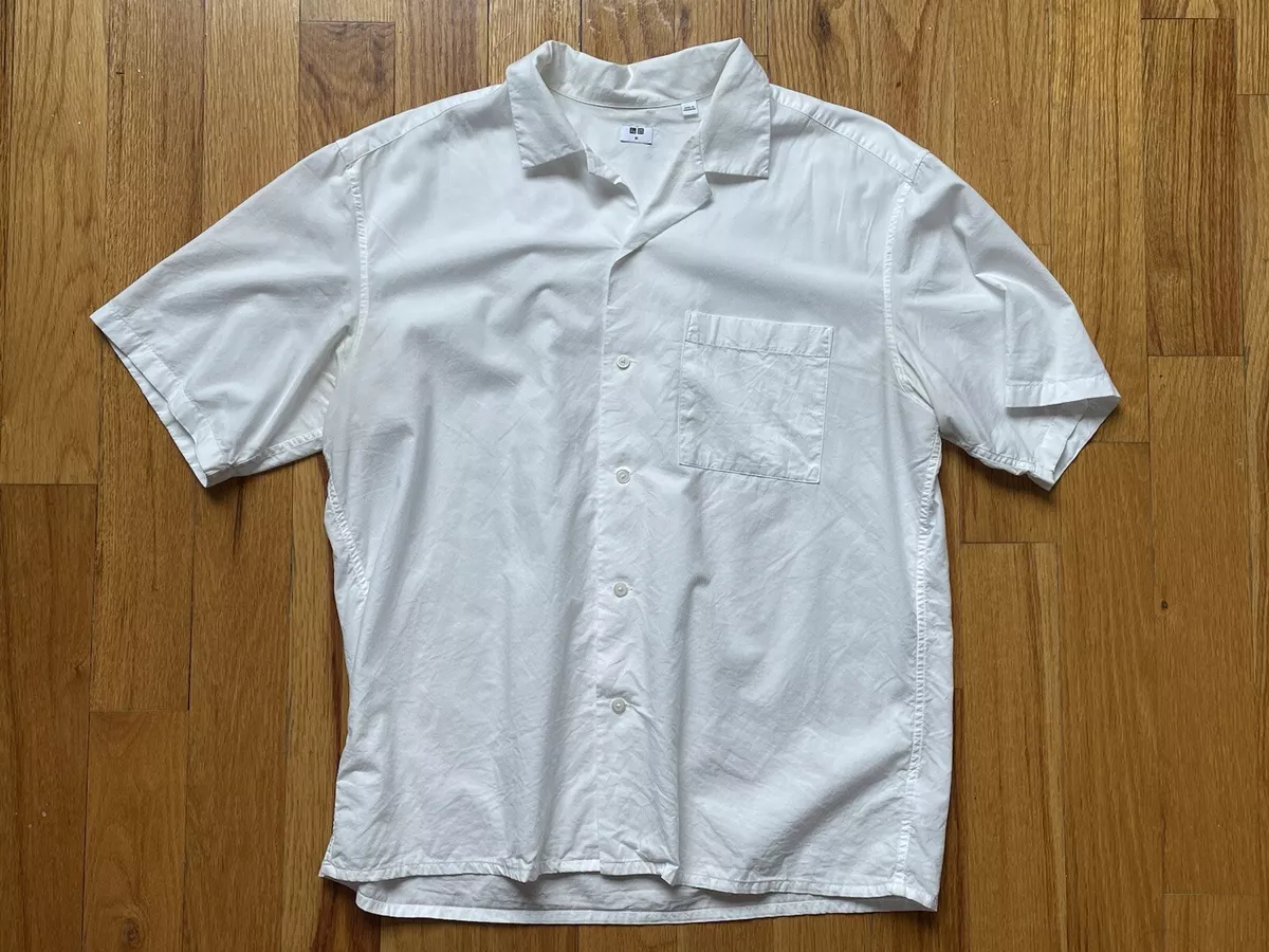 uniqlo open collar shirt