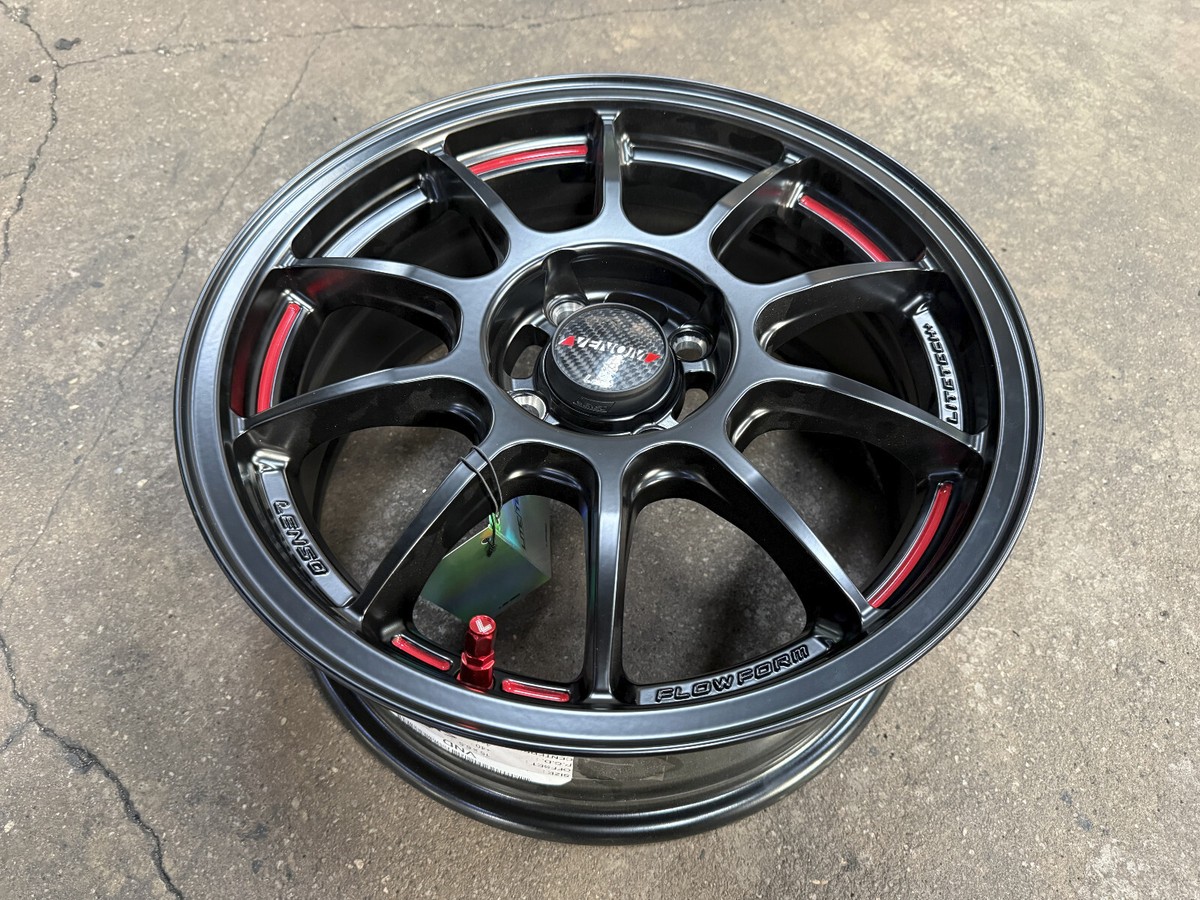 New 15x6.5 Lenso Venom VND BLACK (4 Wheel) 4x100 fit Honda Toyota