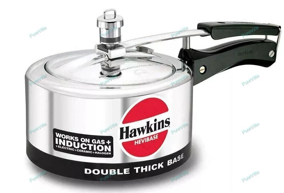 Hawkins Hevibase Pressure Cooker Aluminum Induction Silver 2 Litres Best Gift