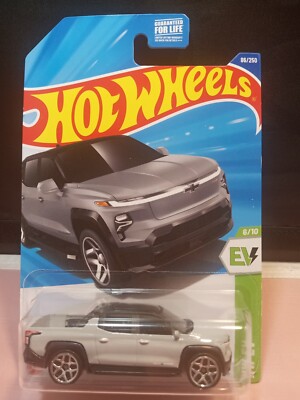 Hot Wheels Silverado EV Diecast RST HW EV Series #6/10 1:64 Scale New