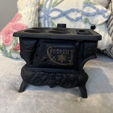 Vintage Crescent Cast Iron Stove Miniature W/O accessories