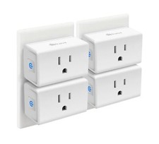 Govee Dual Smart Plug 4 Pack, 15A WiFi Bluetooth Outlet, Work with Alexa  and Google Assistant