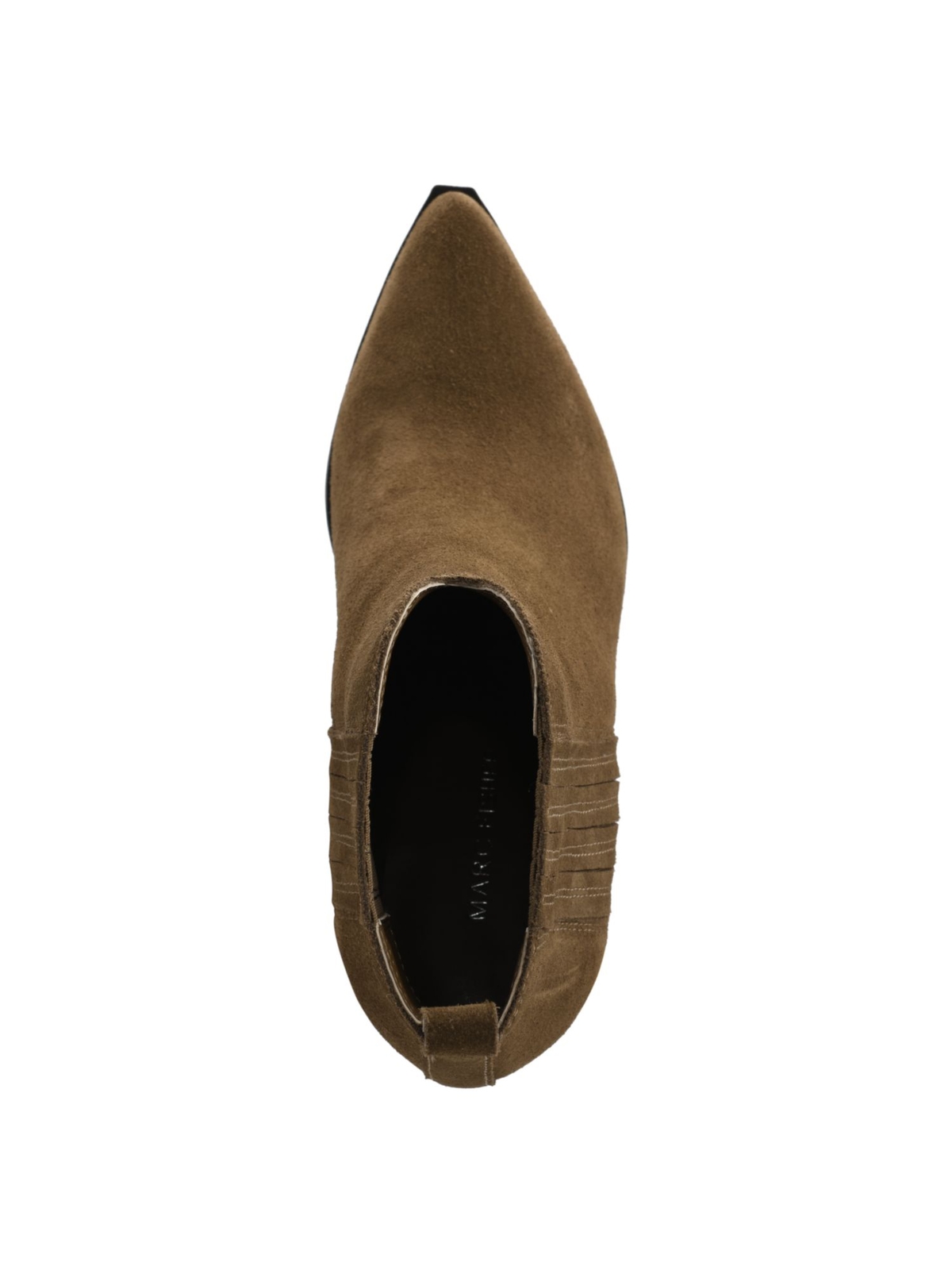 Женские коричневые кожаные сапоги MARC FISHER с открытым носком спереди и блочным каблуком Maree, 8,5 М