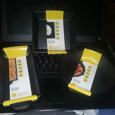 NEW SET 3 BLACK & DECKER CAST IRON FRY PAN  5.75" SQUARE 6" ROUND PRE SEASONED