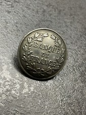 Bouton Ancien Banque De France Paris A.M & Cie 26 M XIXe siecle