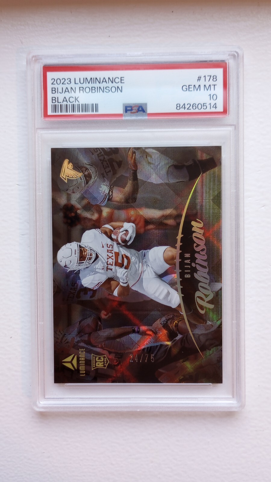 Bijan Robinson Panini Luminance #178 Black