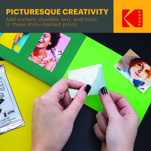 Kodak 2"x3" Premium Zink Photo Paper (20 Sheets) Compatible with Kodak Smile, - 第 2/6 張圖片