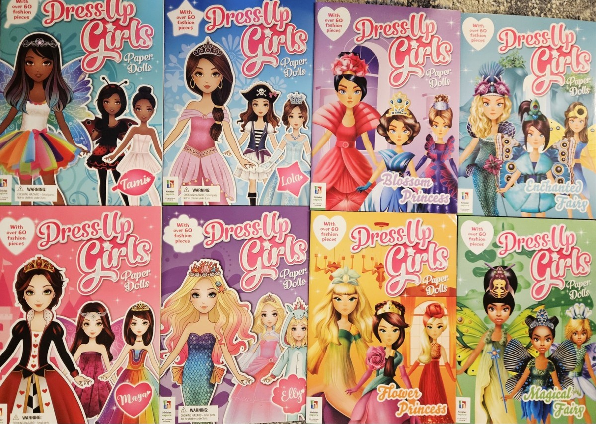 Dress Up Paper Dolls With Over 60 Fashion Pieces Each! Set of 8! Brand  New!! | eBay