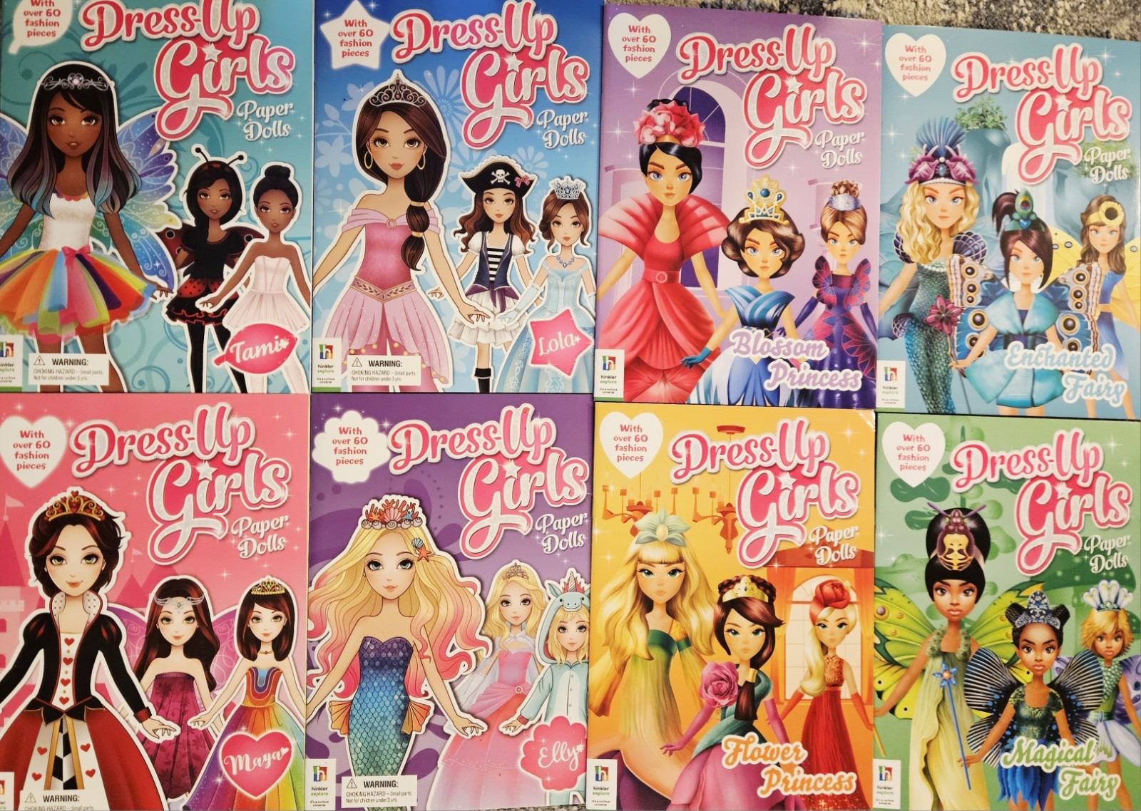 With Over 60 Fashion Pieces Each! Set Of 8! Brand New!!