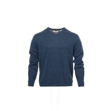 Weatherproof Mens V-Neck Sweater Indigo Heather Knit Long Sleeve Pullover Casual