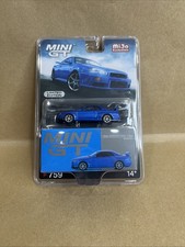 Mini GT MGT00341 Nissan Skyline GT-R (R34) V-Spec 1:64 Bayside Blue