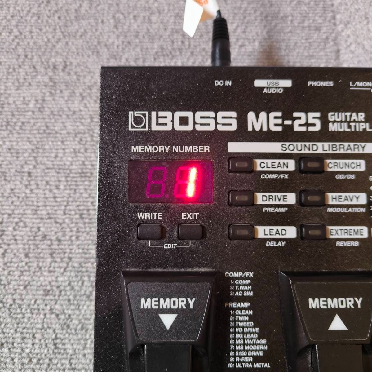 Boss ME-25 Multi-Effects Guitar Effect Pedal for sale online | eBay
