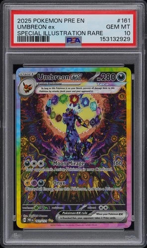 UMBREON EX PSA 10 SPECIAL ILLUSTRATION RARE 2025 POKEMON PRISMATIC EVOLUTIONS