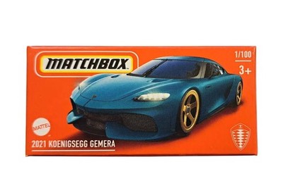 MATCHBOX 2024 POWERGRABS 2021 KOENIGSEGG GEMERA 1/100 HVP63