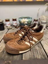 Vintage Adidas Samoa Nubuck Shoes Brown 2004 679707 Men's Size 12 Y2K