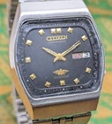 Rare Vintage citizen Automatic Day Date Movement No. 8200A Japan Made Mens Watch