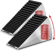 2 Pack Strongest Heavy Duty Door Stopper Wedge - Spring Large Door Stoppers, Tal