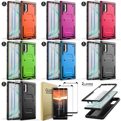 For Samsung Galaxy Note 10+/Note10 Case Protective Cover /Glass Screen Protector