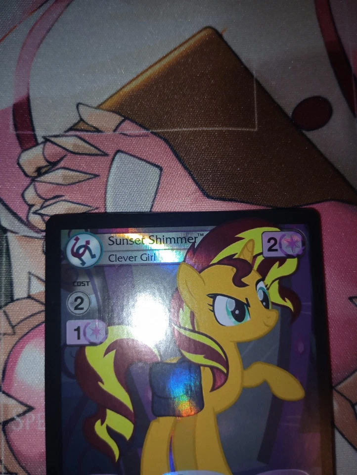 Mlp Ccg Sunset Shimmer Clever Girl Very Rare Promo Pf14 - Image 2 of 4