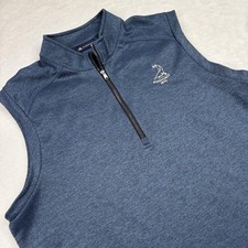 Adidas Pinehurst Sleeveless Polo Mens L Blue ...