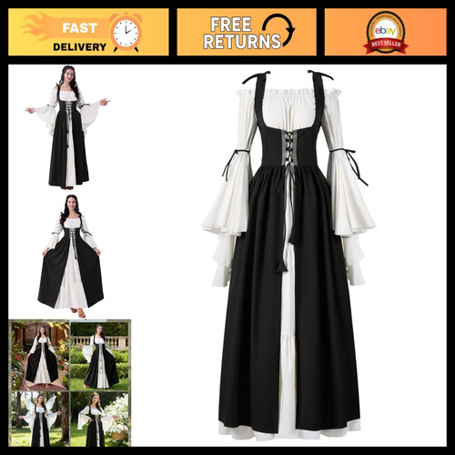 Plus Size Women's Renaissance Corset Dress - Medieval Halloween Costume Cosplay