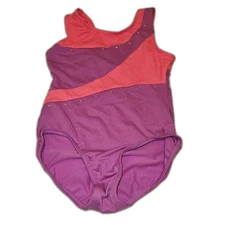 Freestyle by Danskin Girls Pink Purple Dance Gymnastics Leotard, Size 4/5
