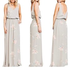 Show Me Your Mumu Kendall Chiffon Bridesmaid Prom Maxi Dress Size Small NWT