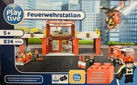 Playtive Clippys Set Feuerwehrstation Feuerwehr 834 Teilig Klemmsteinen Ab 5+