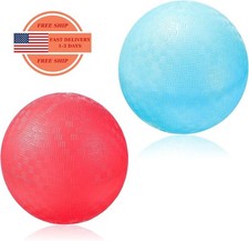 Paquete de 2 pelotas de Dodgeball de PVC de 5 pulgadas, color rojo y azul, aptas