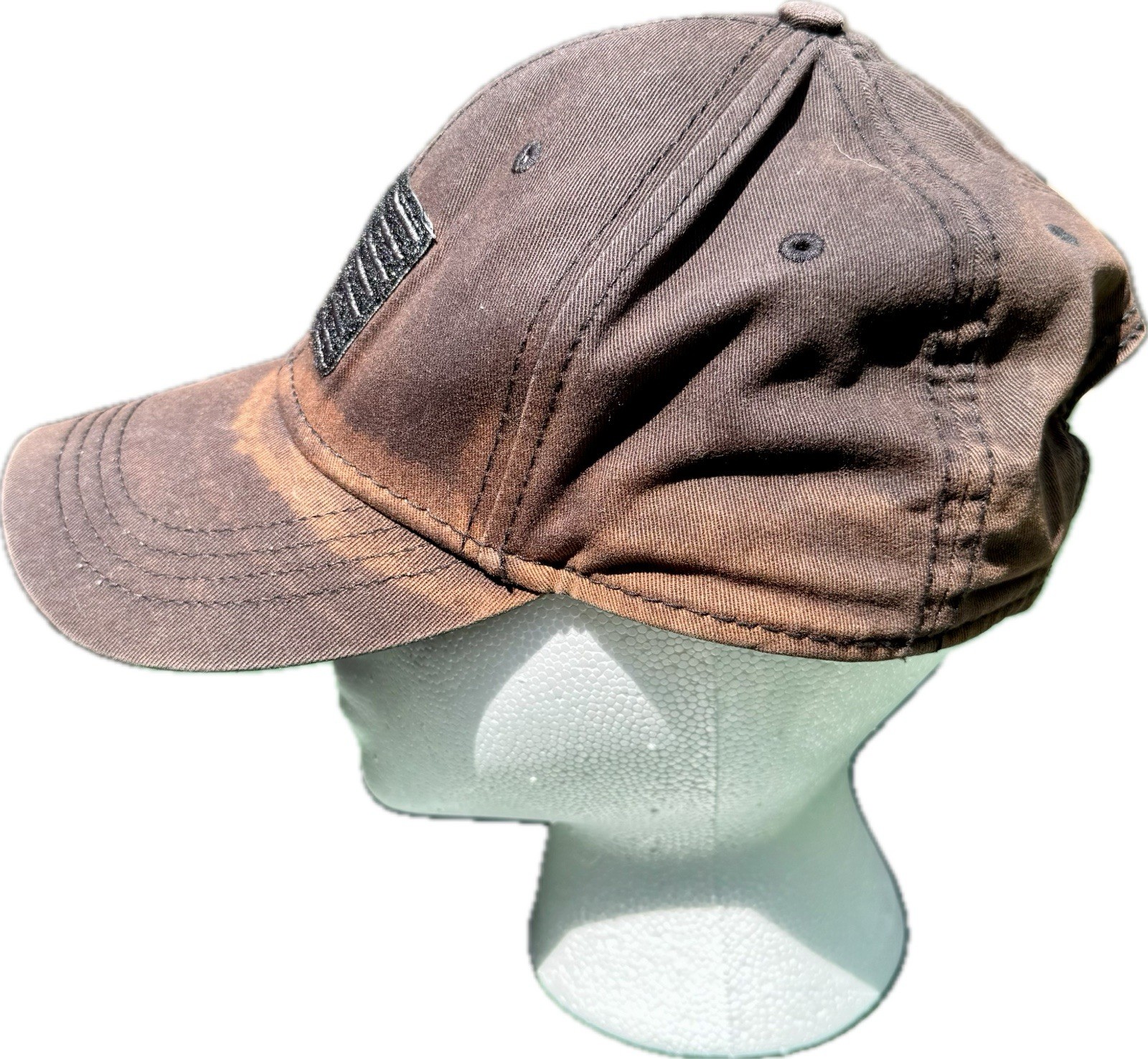 VERY DISTRESSED THRASHED USA Flag Patch Snapback … - image 3