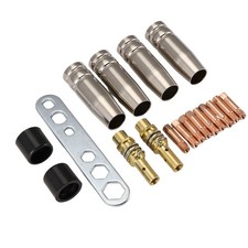 2X(19Pcs Nozzle Contact Tips Holder for Mig  Torch Contact Semi-Automatic9822