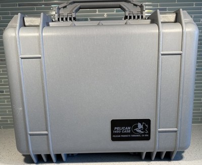 Pelican 1450 Gray Hard Case W/Foam