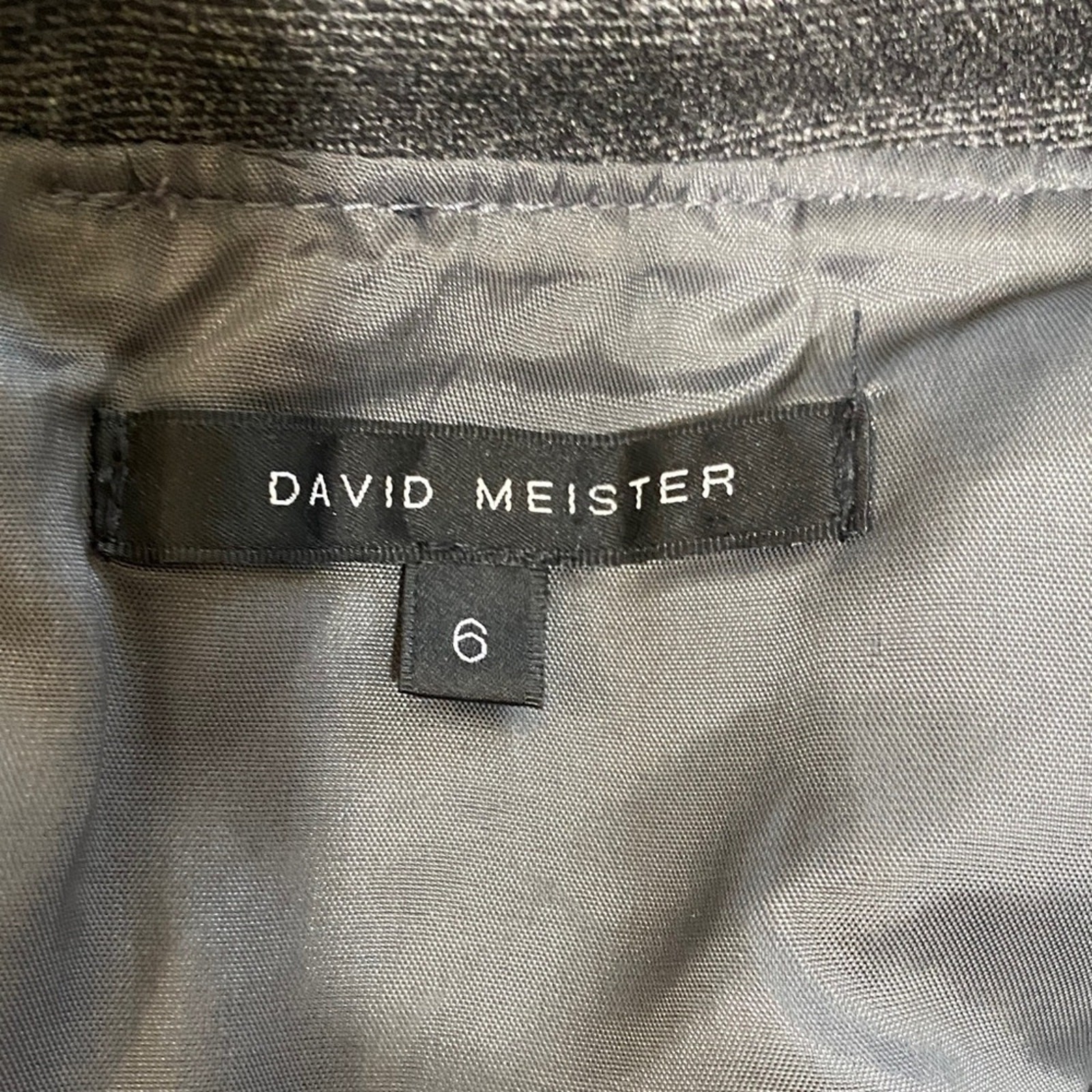 David Meister Gray Sleeveless Midi Dress Pockets Zip Back Office Workplace Fall