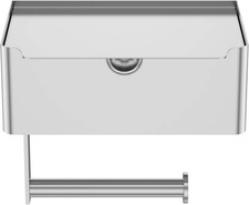 Toilet Paper Holder with Shelf,Wipe Holder for Bathroom Flushable Wipes Dispense