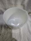 2 Vintage Glasbake for Sunbeam Large White Milk Glass Mixer Mixing Bowls — photo 3