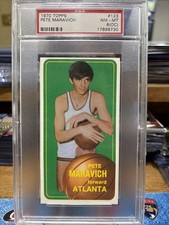 1970 topps basketball pete maravich PSA 8 (OC)