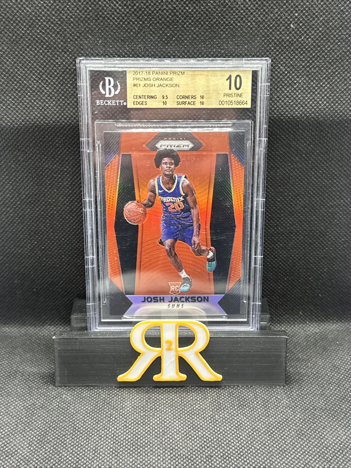 2017 Panini Prizm Josh Jackson Orange Rookie /49 BGS 10