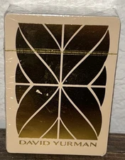 David Yurman Luxury Playing Cards Sealed Deck Gold Geometric Design Rare New
