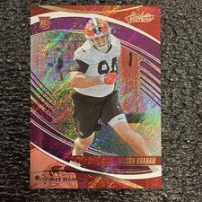 2025 Panini Absolute Mason Graham Purple Rain /190 RC #156 Brown