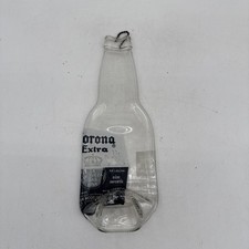 Flattened Glass Corona Extra Bottle Wall Hang/ Spoon Rest