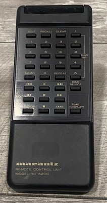 Marantz RC-52CC Remote Control CLEANED TESTED WORKING