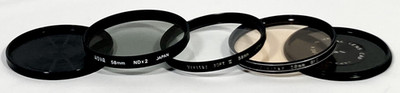 3 Lens Filters 58mm : Vivitar SOFT II, Vivitar 81C, HOYA NDx2 Vtg Set Lot JAPAN